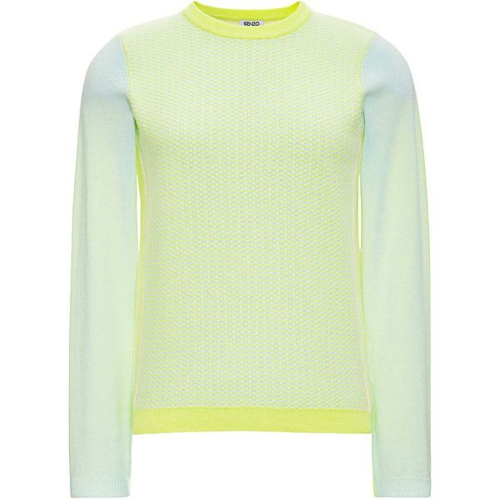 Kenzo Color Block 100% cashmere sweater